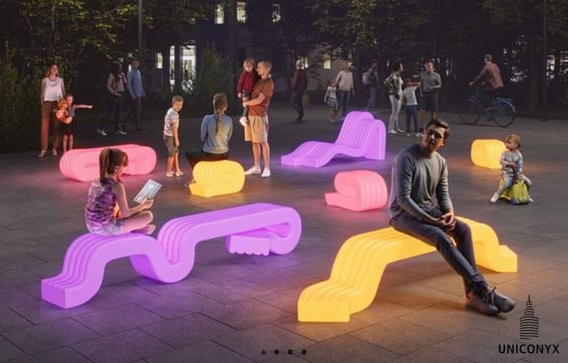 3D Model Concrete Bench