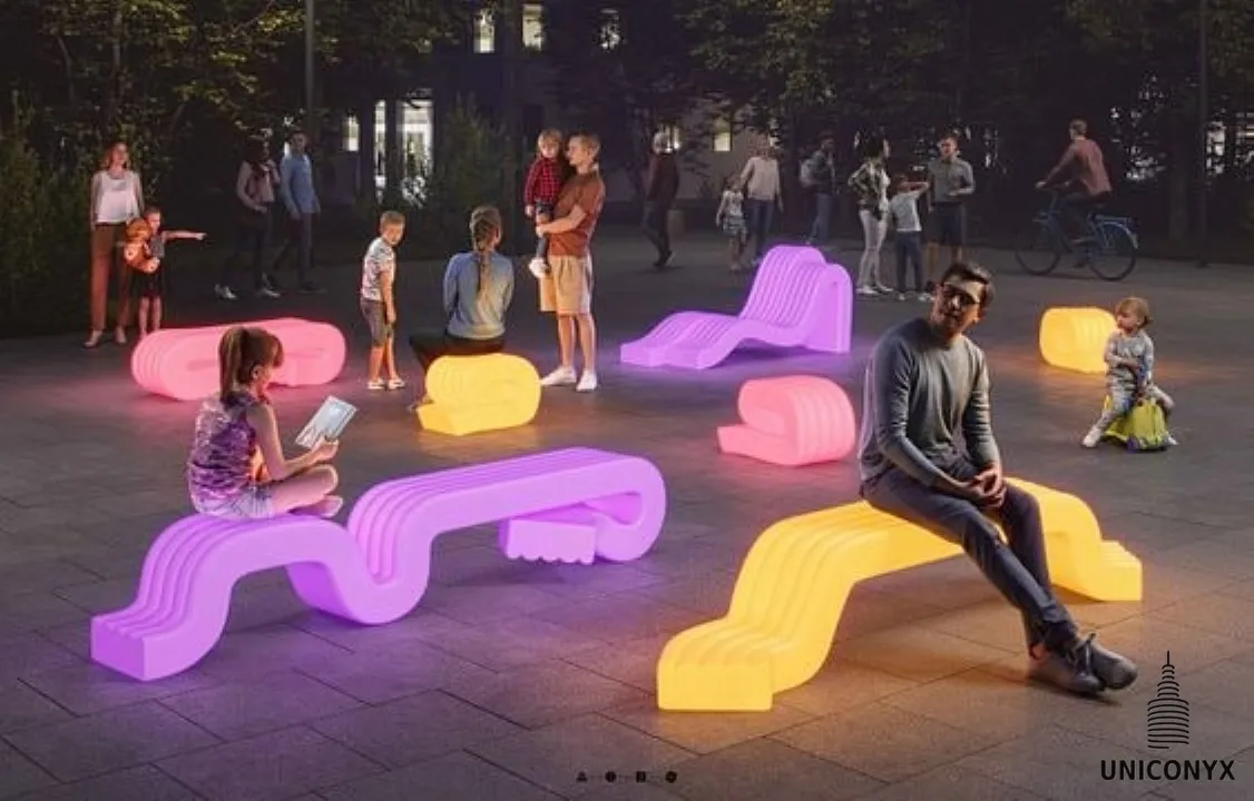 3D Model Concrete Bench