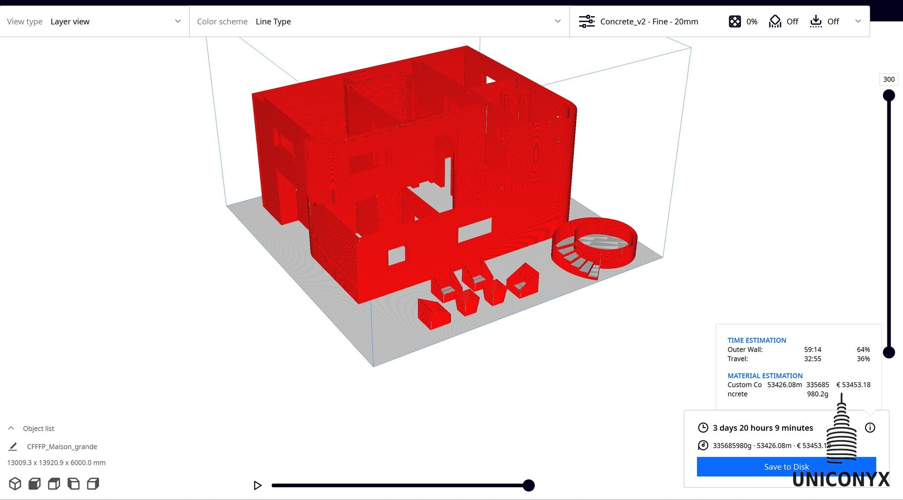 3D Model House Slicing and Costs Estimation